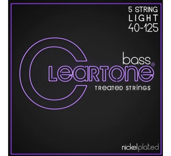 Cleartone 6440-5 Комплект струн для 5-струнной бас-гитары, никелированные, с покрытием, 40-125