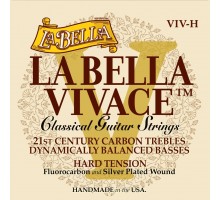 La Bella VIV-H Vivace Комплект струн для классической гитары, карбон/посеребренные, сильное нат.
