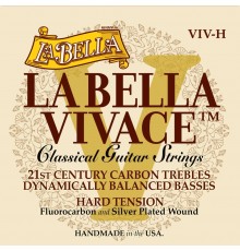 La Bella VIV-H Vivace Комплект струн для классической гитары, карбон/посеребренные, сильное нат.