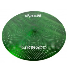 KingDo LISTEN SET 14«+16»+20" GREEN Комплект бесшумных барабанных сетчатых тарелок KingDo