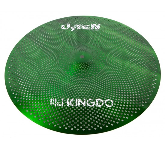 KingDo LISTEN SET 14«+16»+20" GREEN Комплект бесшумных барабанных сетчатых тарелок KingDo
