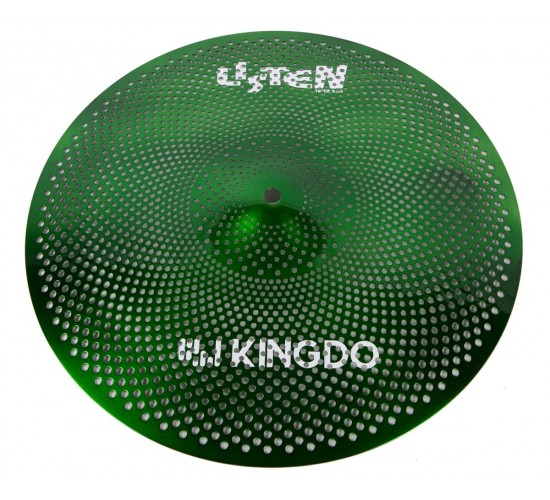 KingDo LISTEN SET 14«+16»+20" GREEN Комплект бесшумных барабанных сетчатых тарелок KingDo
