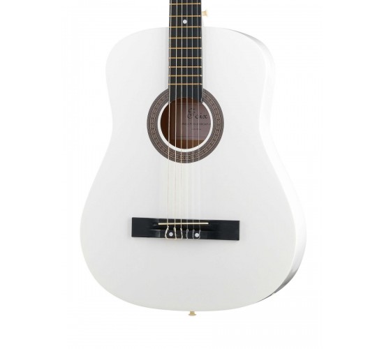 Foix FCG-2038CAP-WH Классическая гитара с чехлом, ремнем, тюнером, белая