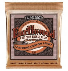 Ernie Ball 2152 струны для 12стр. акустической гитары Phosphor Bronze Custom Light (10-48)