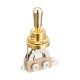 Hosco H-YM-T20G-2 Переключатель 3-х позиционный, золотистый