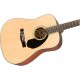 Fender CD-60S Dread/NAT акустическая гитара, выставочный образец