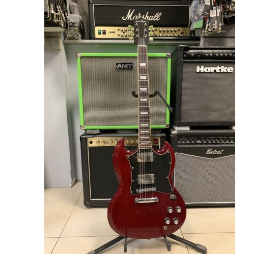 Grass Roots G-SG-55L электрогитара, цвет красный, Корея USED