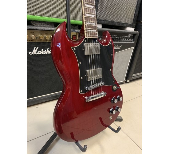 Grass Roots G-SG-55L электрогитара, цвет красный, Корея USED