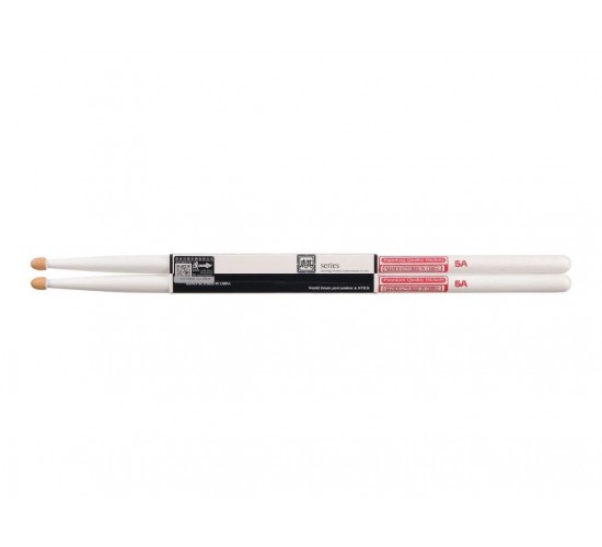 HUN 10103004 Colored Series QI 5A WHITE Барабанные палочки, орех гикори, белые