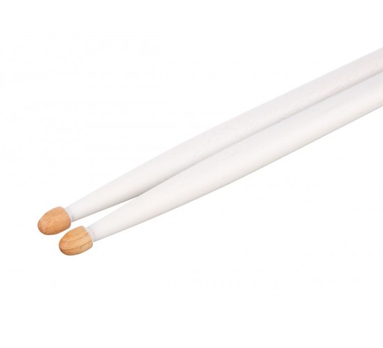 HUN 10103004 Colored Series QI 5A WHITE Барабанные палочки, орех гикори, белые