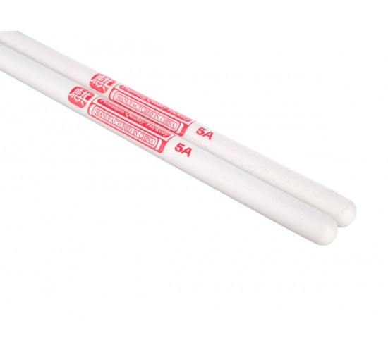 HUN 10103004 Colored Series QI 5A WHITE Барабанные палочки, орех гикори, белые