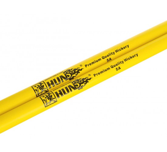 HUN 1010100201018 Colored Series 5A YELLOW Барабанные палочки, орех гикори, желтые