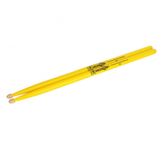 HUN 1010100201018 Colored Series 5A YELLOW Барабанные палочки, орех гикори, желтые