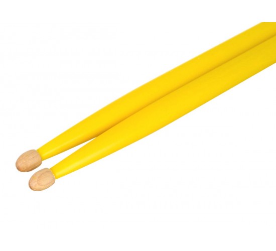 HUN 1010100201018 Colored Series 5A YELLOW Барабанные палочки, орех гикори, желтые