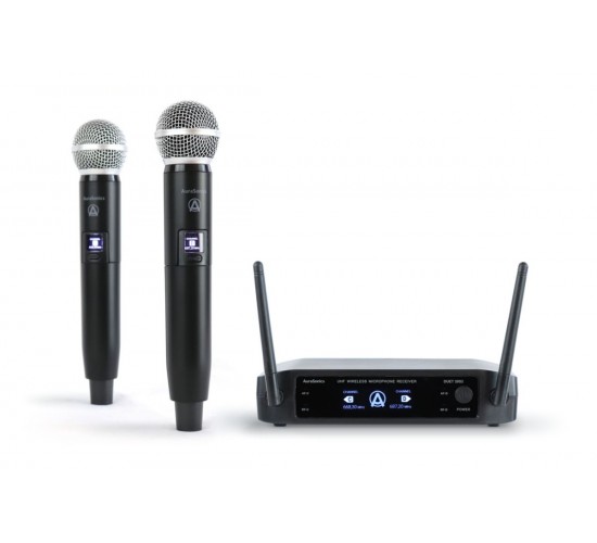 AuraSonics DUET 20S2 двойная радиосистема с ручными передатчиками, фиксированные частоты C-668,3 МГц