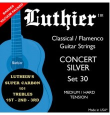 Luthier LU-30SC Комплект струн для классической гитары, средне-сильное натяжение, карбон