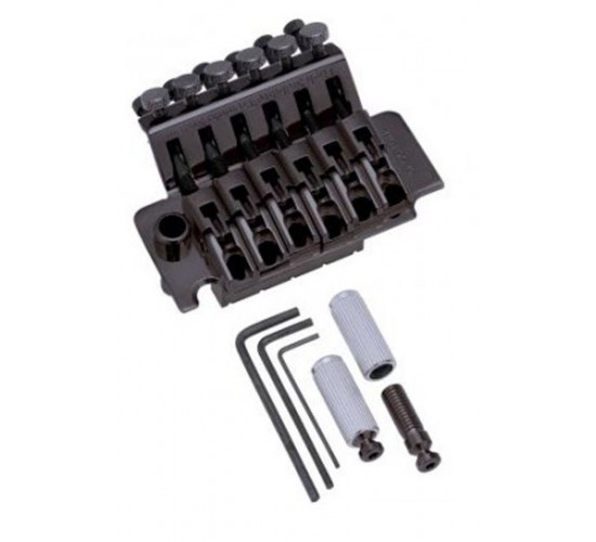 Gotoh GE1996T-CK тремоло, тип Floyd Rose, черный хром, сустейн блок 40 мм