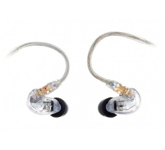 Shure SE215-CL-EFS наушники внутриканальные с одним динамическим драйвером, Clear прозрачные
