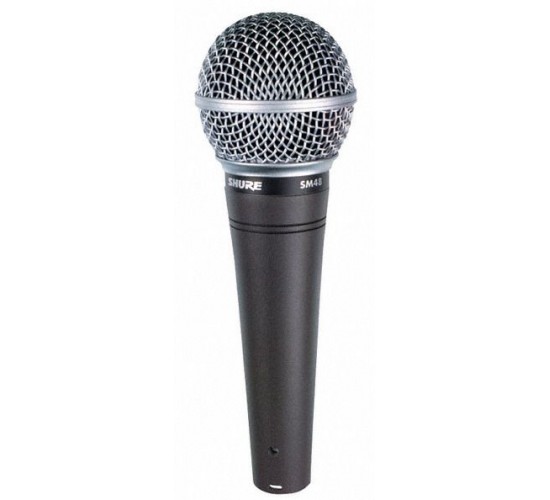 Shure SM48S динамический кардиоидный вокальный микрофон (с выключателем)