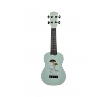 Terris Plus Dino укулеле сопрано, динозавр, облако, голубой, пластик
