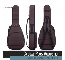 Bag&Music BM1185 Acoustic Casual Plus Чехол для акустической гитары, лёгкий, цвет коричневый