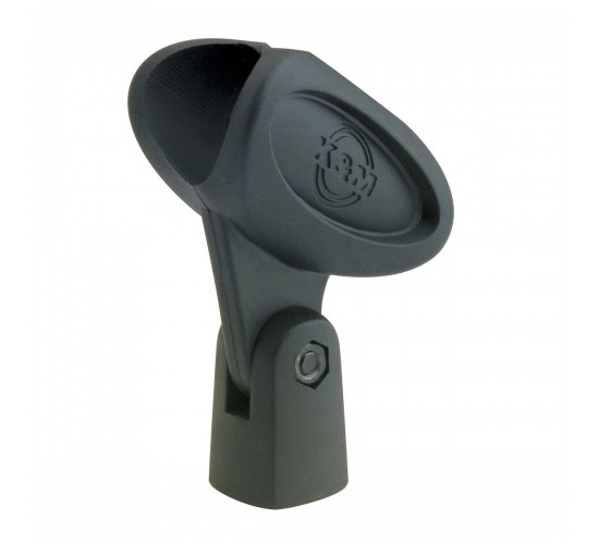 Konig & Meyer (K&M) 85050-000-55 эластичный держатель для микрофона 22-28 mm, чёрный