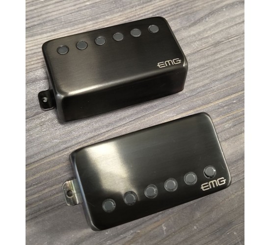 EMG 57/66 Set Brushed Black Chrome комплект звукоснимателей, чёрный USED