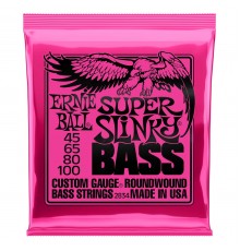 Ernie Ball 2834 струны для бас-гитары Nickel Wound Bass Super Slinky (45-65-80-100)