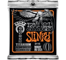 Ernie Ball 3115 струны для эл.гитары Coated Electric Titanium RPS Skinny Top Heavy Bottom Slinky