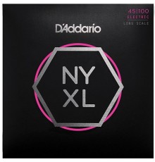 D'Addario NYXL45100 Комплект струн для бас-гитары, Long Scale, Regular Light, 45-100