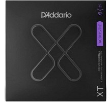 D'Addario XTABR1152 XT Комплект струн для акустической гитары, бронза 80/20, 11-52, с покрытием