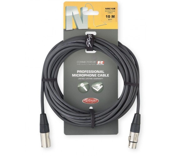Stagg NMC10R кабель микрофонный, XLRF-XLRM, длина 10 метров