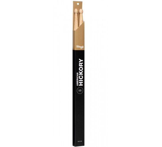 Stagg SHV5B Барабанные палочки, Hickory, подобраны в пары по весу, цвету и звучанию, 5B