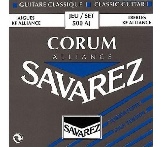 Savarez 500AJ Corum Alliance Blue high tension струны для классической гитары нейлон