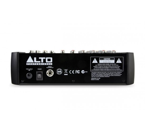 Alto ZMX122FX микшерный пульт, 4 моновхода, 2 стереовхода, 2 AUX-шины, процессор эффектов Alesis