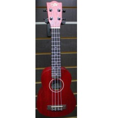 Kaimana UK-21 RDM Укулеле сопрано, цвет красный матовый