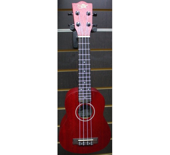Kaimana UK-21 RDM Укулеле сопрано, цвет красный матовый