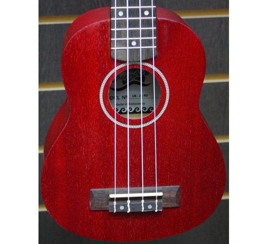 Kaimana UK-21 RDM Укулеле сопрано, цвет красный матовый