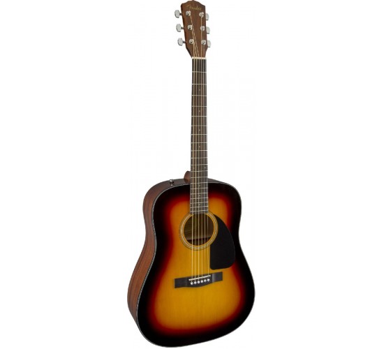 Fender CD-60 Dread V3 DS SB WN акустическая гитара, цвет санберст