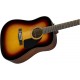 Fender CD-60 Dread V3 DS SB WN акустическая гитара, цвет санберст