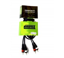 NordFolk NRC174/3M кабель RCA - RCA, литые разъёмы, 3м.