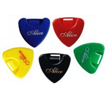 Alice A010A Футляр для медиаторов треугольный, различных цветов