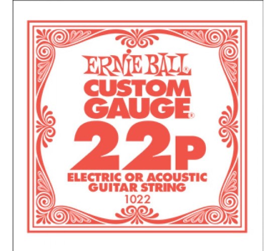 Ernie Ball 1022 струна для электро и акустических гитар. Сталь, калибр .022