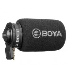 Boya BY-A7H штекерный конденсаторный микрофон для iOS и большинства Android устройств