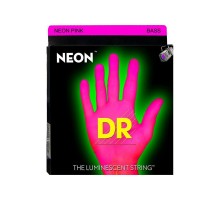 DR NPB-45 NEON HiDef Pink комплект струн для бас-гитары (45-65-85-105), цвет Pink