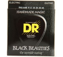 DR BKE-9/46 Струны для электрогитары, серия Extra Life, Black Beauties, 9-46