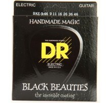 DR BKE-9/46 Струны для электрогитары, серия Extra Life, Black Beauties, 9-46