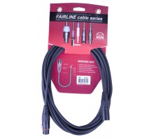 Superlux SFM5.0FM балансный микрофонный кабель 5 м, XLR3F - XLR3M, жила 0,2 мм²