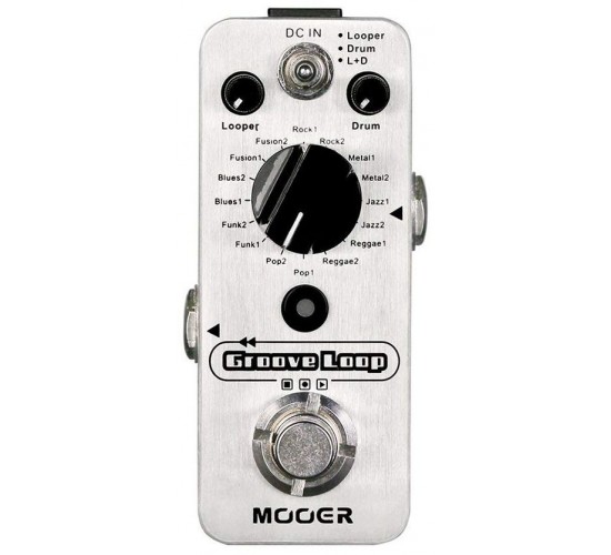 Mooer Groove Loop мини-педаль лупер с встроенной драм-машиной