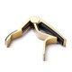 Dunlop 83CG Trigger Каподастр для акустической гитары, золото, для неплоского грифа 83CG